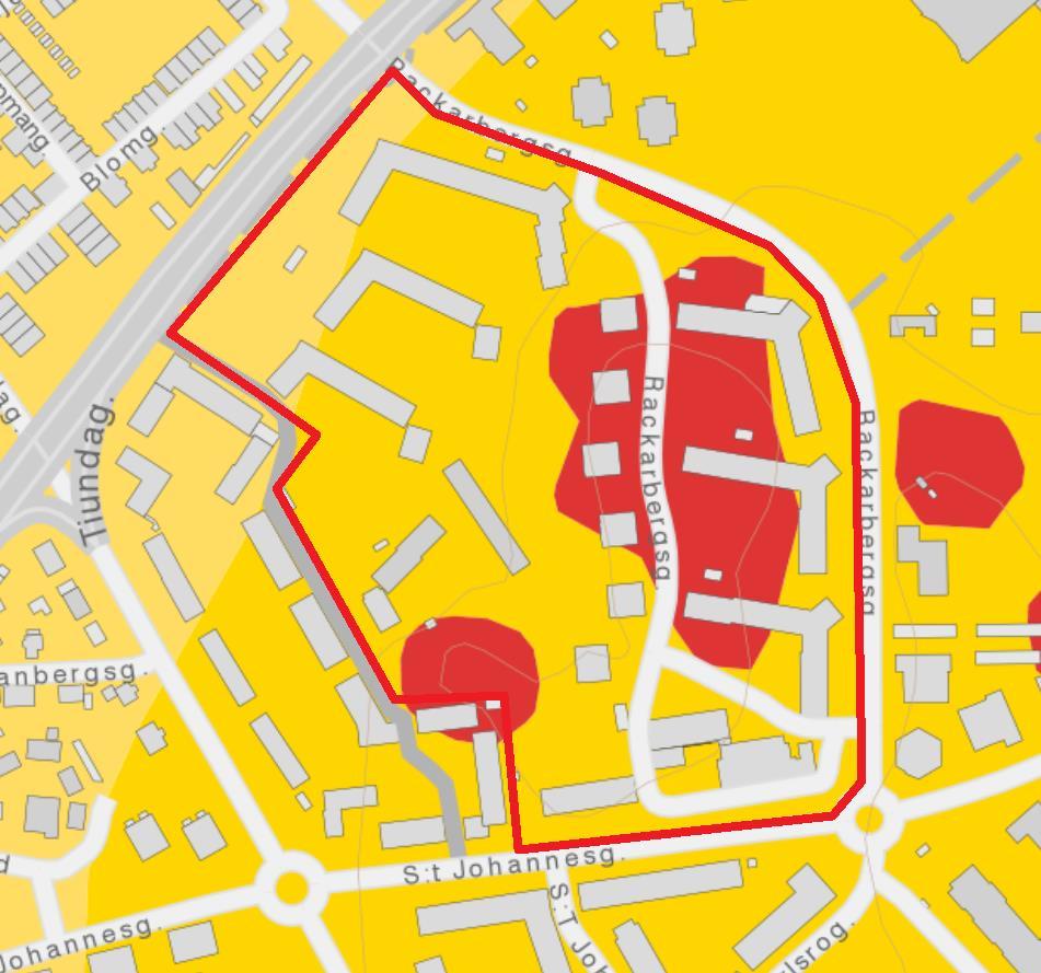 Sida 7 (25) Geologiska förutsättningar I Figur 3 nedan framgår jordarter inom planområdet framtagna av SGU. Större andel av planområdet vilar på glacial och postglacial lera och en mindre del på berg.