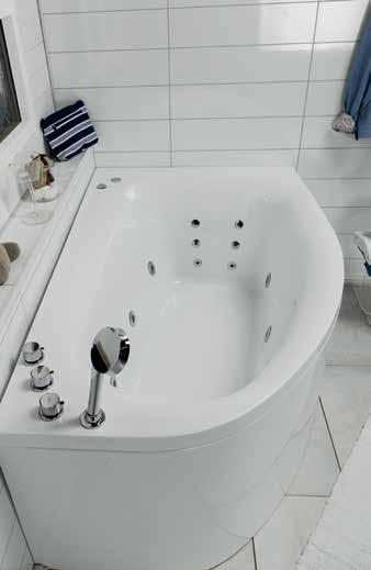MASSAGEBADKAR NORO SAND HÖGER NORO Sand 160 Offsetkar i snygg design, utformat för