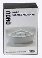 NORO STAR (sid 123) 495 675 TILLBEHÖR NORO Clean & Aroma kit innehållande 2 stycken klortabletter, desinficerings vätska (125 ml) och doftolja fur (250 ml), för att regelbundet rengöra och hålla