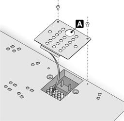 (3 x 4 mm 2 : häll med 5 kokzoner) Kabeländen som ansluts till apparaten måste ha en jordledning (gulgrön) som är minst 20 mm längre. LÄS NOGGRANT ANSLUTNINGSSCHEMAT PÅ SKYLTEN UNDER HÄLLEN.