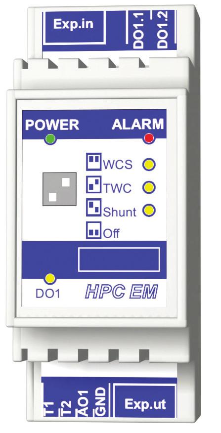 Expansionsmodul HPC EM, TWC funktion (tappvattenkontroll) Artikelnummer: Abelko 086U3395 Expansionsmodulen i TWC funktionsläge ser till att utgående tappvarmvatten och varmvattencirkulationen håller