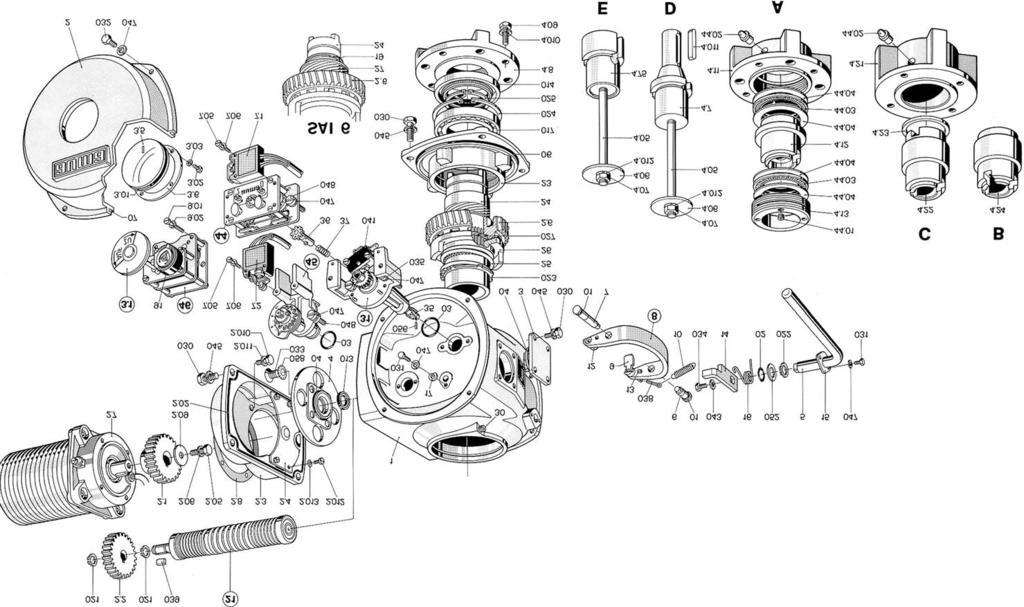 Ställdon SAI 6 SAI 100/SARI 6 SARI 100 Driftinstruktion 22.