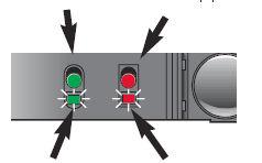 5) Idrifttagning Idrifttagning utan fjärrkontroll! 1. Håll inne grön knapp på mastermodulen i 5 sek.