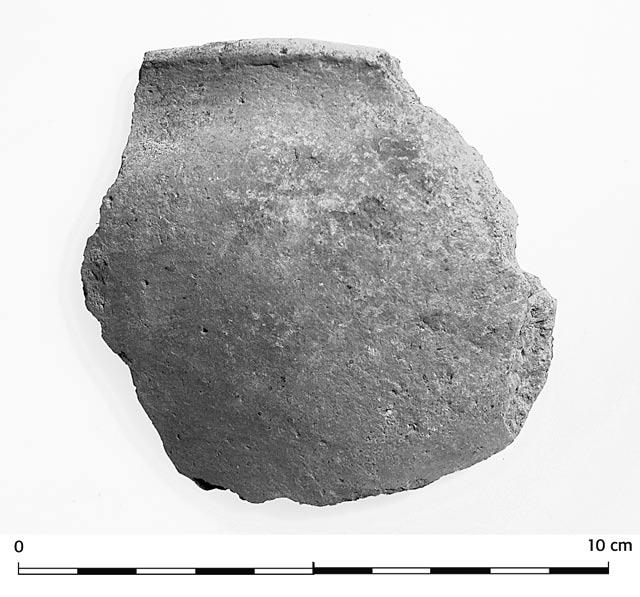 Fig. 82. Glättad skärva, F4066, påträffad i härden A40040.