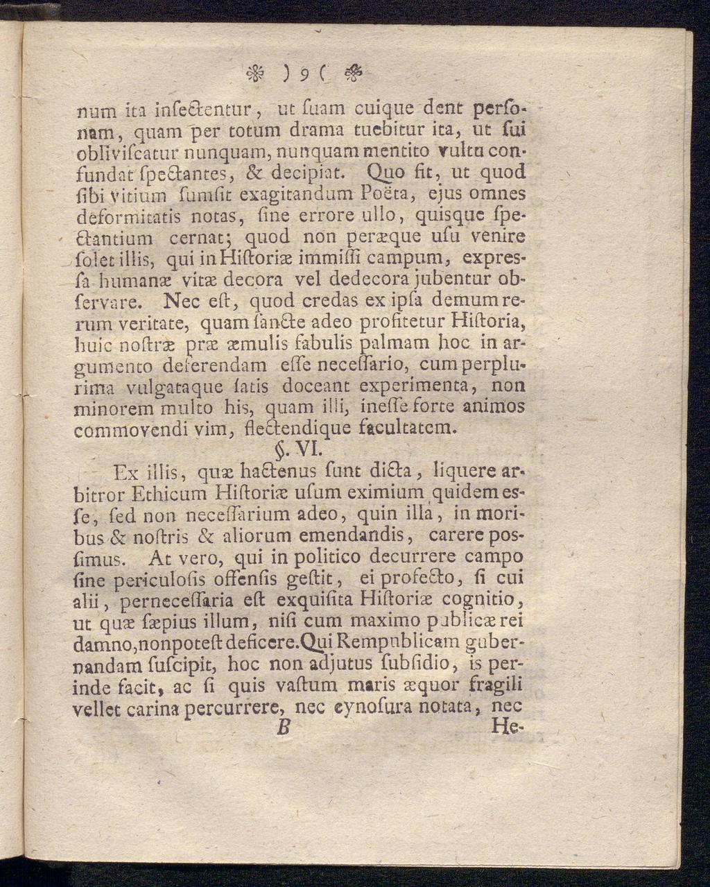 ) 9 C # num ita infe&entlir, ut fiiam cuique dent pcrfonam, quam per totum drama tuebitur ita, ut fui obltvifcatur nunquam, nunquam mentito vultn confundat fpe&antes, & decipiat.