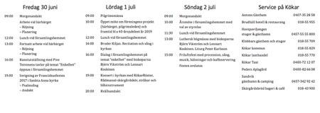 Festen sommaren 2017 blev mindre välplanerad än vanligt, men tack vare att kökarbor och föreningsmedlemmar löste det sig väl.