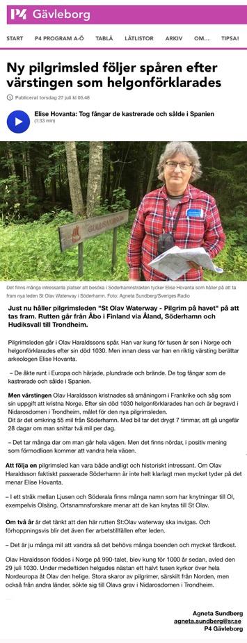 pilgrimssegling från Mariehamn genom Lemströms