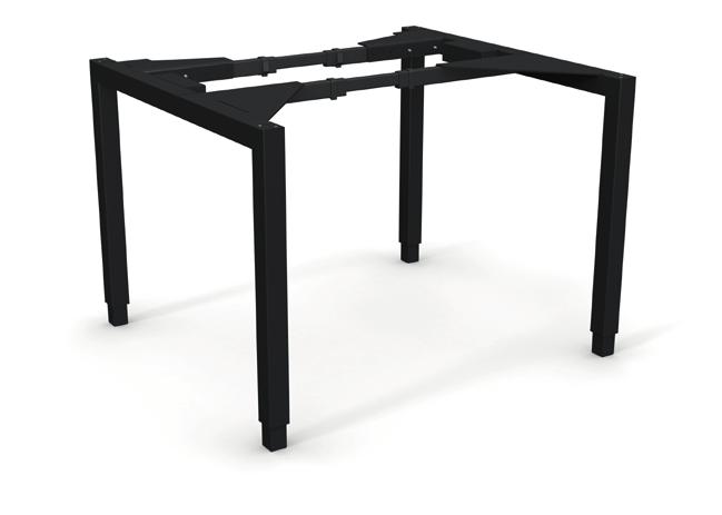 850-2250 mm 500 mm (655 mm - 1155 mm ±5 mm) Max 100 kg 30 mm/sek 0,3 W < 42 dba Med TETRA Worktable W4 elektriskt stå- och sittstativ justerar användaren på ett smidigt sätt höjden på sitt skrivbord