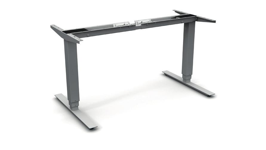 Stabil och flexibel konstruktion med justerbar längd ger ett pålitligt skrivbord som enkelt anpassas till valfri skrivbordsskiva.