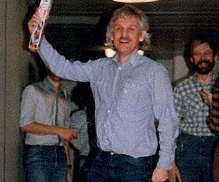 Mats Cedvall, Lars-Henrik Eriksson och Erik Sandewall Sten-Åke Tärnlund, professor i datalogi, har fått besked om ett nytt forskningsanslag. Sturegatan i början av 1980-talet.
