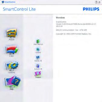 3. Bildoptimering Menyn för aktivitetsfältet aktiverad Menyn för aktivitetsfältet kan visas genom att högerklicka på SmartControl Lite-ikonen i aktivitetsfältet. Ett vänsterklick startar programmet.