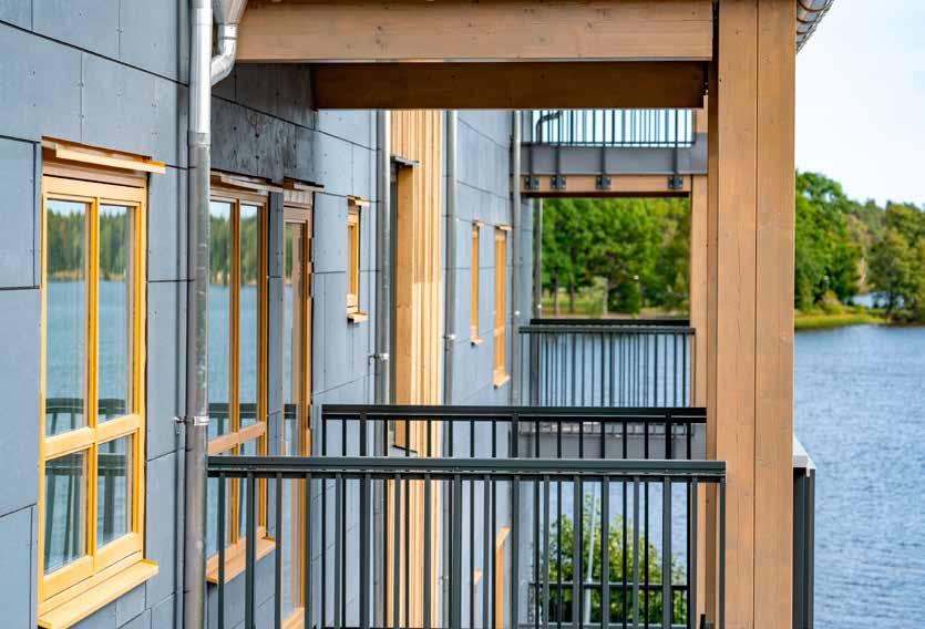 Kvarteret Arken i Växjö stod klart 2018. REDAir FLEX Definitionen av flexibilitet REDAir FLEX är ett komplett system för fasadisolering.