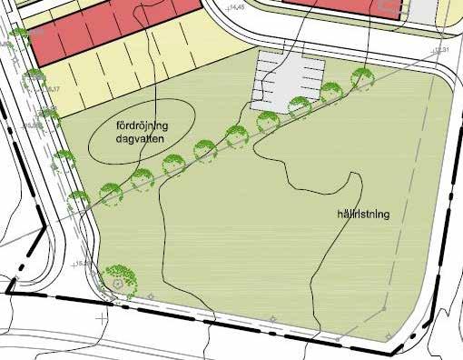 Förskola, vårdboende och boende Illustrationen bygger på att förskolan ligger i bottenvåningen och omfattar cirka 600 m 2 fördelat på 4 avdelningar med cirka 70 barn och 10 förskolepedagoger.