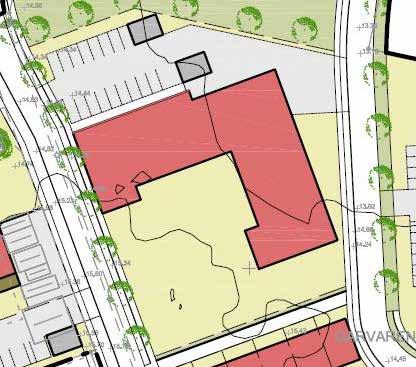 Äldreboende En privat aktör planerar för ett äldreboende med 54 till 60 lägenheter med en huvudbyggnad som generellt består av tre våningar, men med en fjärde