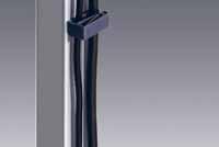 Ståldelar är pulverlackerade i ljusgrått RAL 7035. Hyllplanen är 26 mm ESD-laminat. Backprofi l av aluminium. 1.