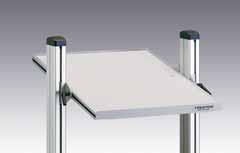 Belastning 50 kg. 4. Backprofil BP 50 ESD Aluminiumskena för lagerbackar 1015, 1520, 1525 och 1930. Lastkapacitet 15 kg. Längd 525 mm.