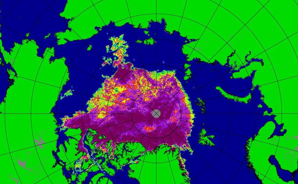 Bilden visar isläget för den Arktiska bassängen för 2018-09-10 Jag skrev i förra brevet om att flaket vi ligger i med omnejd härstammar från Laptevhavet.