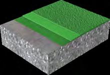 snabbhärdande, spricköverbyggande och vattentätande enfärgad golvbeläggning Slätt, enkomponents polyuretangolv med spricköverbyggande