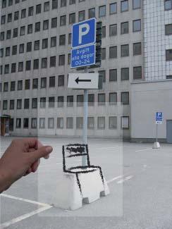 Tillfälligt En vanlig syn är suggorna på väldigt stora parkeringsplatser, o a ganska så bilfria sådana. Jag tog fasta på det tillfälliga.