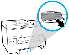 2. Kontrollera tomrummet i skrivaren där facket satt. För in händerna i tomrummet och ta bort papperstrasslet. 3. Infoga inmatningsfacket tillbaka i skrivaren.