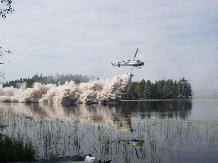 Sammanställning av genomförd kalkning, vattenkemi och kalkkostnader 2013 Spridda kalkmängder 2000 1500 Ton 1000 500 0 Våtmark 2013 Sjö