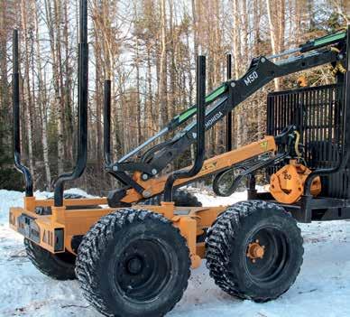 225-260 kg En driftsäker och prisvärd maskin Skördarpaket för