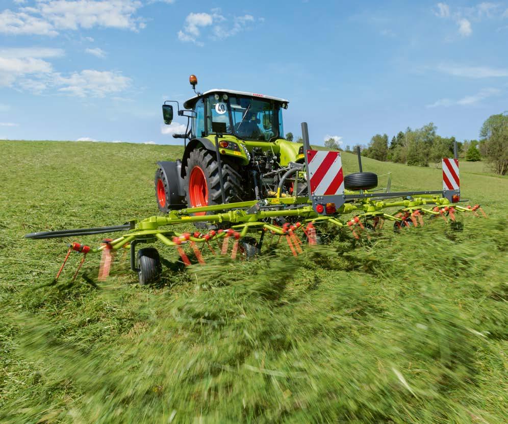 NYHET MAX SPREAD nu som standard också på CLAAS mindre vändare. VOLTO 65 / 55 / 45 Små men proffsiga.