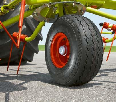De tillverkas därför av runda och mycket vridstyva rör som är fastskruvade på rotortallriken med hjälp av en stabiliserande,
