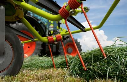 Högsta kvalitet genom skiktvis torkning. För att kunna anpassa maskinen till olika skördeförhållanden kan spridningsvinkeln ställas in i området 12 till 18, beroende på modell.