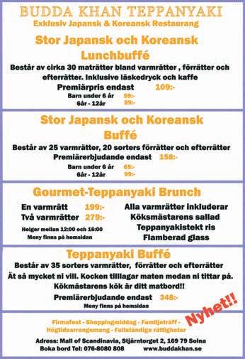 30 Terminalvägen 14, Solna Mall of Scandinavia Priserna