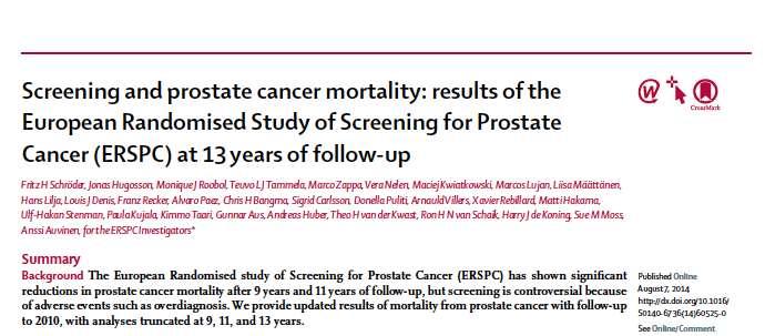 PSA screening med opportunistisk