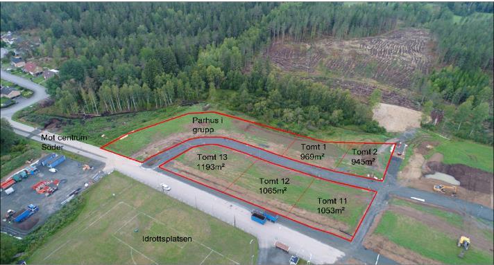 Sida 10 107, fortsättning Snuggarp, Forserum Fastighetsbyrån i Nässjö har upprättat en värdering av marknadsvärdet för tretton nya fastigheter som ska säljas som villatomter.