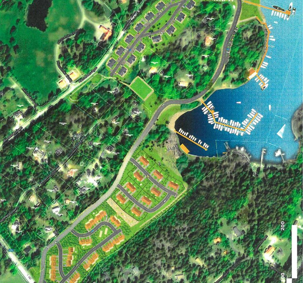 2 av 4 Bakgrund AWEA Hesselmara hamn, ansöker om planbesked för ca 70 nya bostäder på fastigheten Hässelmara 1:255.