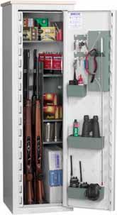 HL12 14 vapen 450 mm 8 vapen - Flexibel hyllinsats 450 mm Art nr 21200 Art nr 21250 Vikt 132 kg Volym 285 l Vikt 132 kg Volym 285 l Beställ med extravikt (se sidan 8) så slipper du bulta fast skåpet!