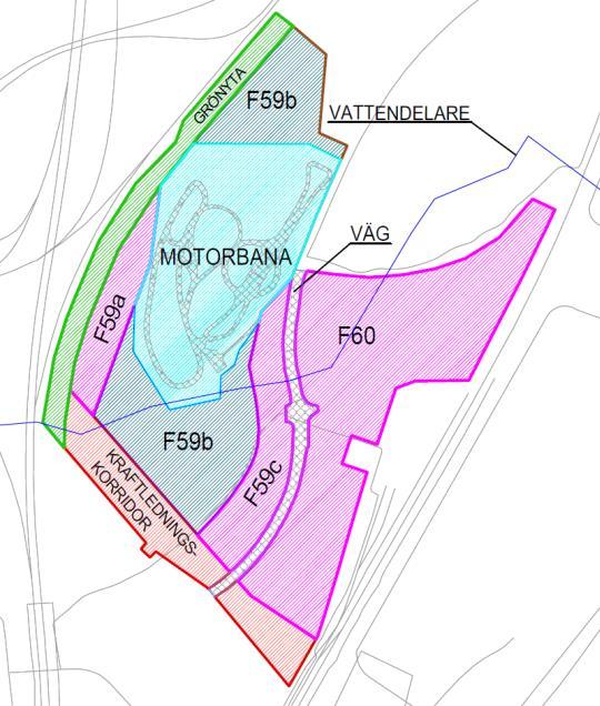 Dagvattendamm stadsdel 5, söder Före exploatering sker avrinningen från södra delen av Stadsdel 5 mot huvuddike som fortsätter genom Stadsdel 4 och senare vidare mot recipienterna Fysingen/Verkaån.