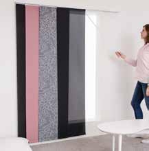 panelgardiner med kardborrband 5 MONTERNG Rekommenderat maxavstånd mellan fästen: 70 cm Tak (10682) Vägg 45 mm 1 2 3 4 5 6 6 st panelvagnar ingår Konsumentförpackad 6 (10681) (10682)