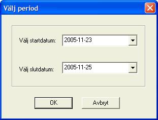 Om inga svar finns visas följande meddelande: 3.