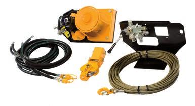 VINSCHAR / WINCHES Hydraulisk vinsch inklusive manuell ventil Hydraulic winch incl.