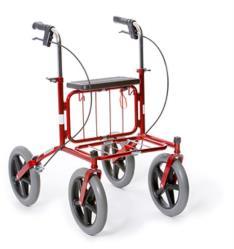 Rollator Carl-Oskar Vid behov av rollator med stora hjul med lägre sitshöjd kan rollator Carla förskrivas i samråd med konsulent.