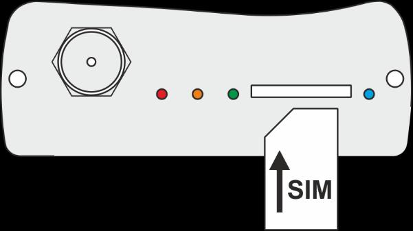 Installation SIM-kort Comlink Roaming SIM Enheten kan levereras med roamande SIM-kort monterat. Roaming innebär att enheten kan logga in på flera operatörers nät.