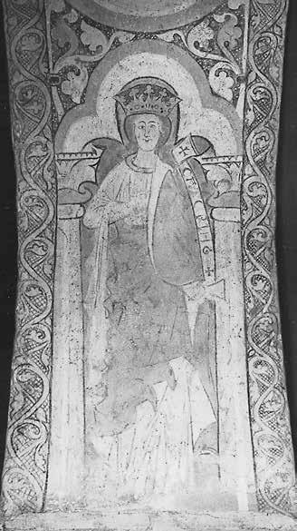 Fig. 59 a b. Detaljer av triumfbågens utsmyckning i Dädesjö gamla kyrka i Värend (jfr fig. 56).