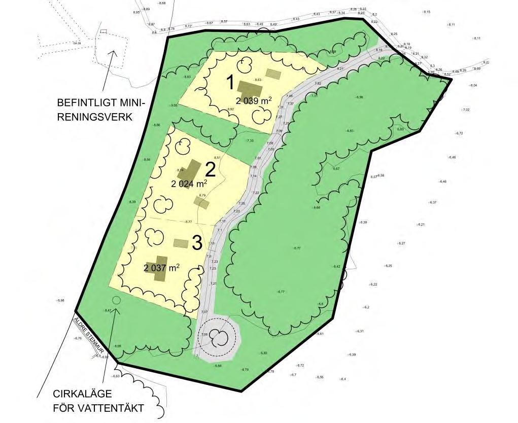 Region Gotland PLANBESKRIVNING SAMRÅD BN 2015/994 Fårö Lauter 1:10 2017-06-07 Tillkommande bostäder De tre tillkommande fastigheterna utgör en komplettering till den befintliga bebyggelsen ner mot