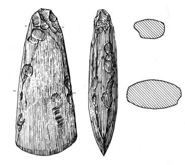 Neolitiska flintyxor Större yxor från stenåldern är främst från neoltikum under perioden 4000-1800 f kr.