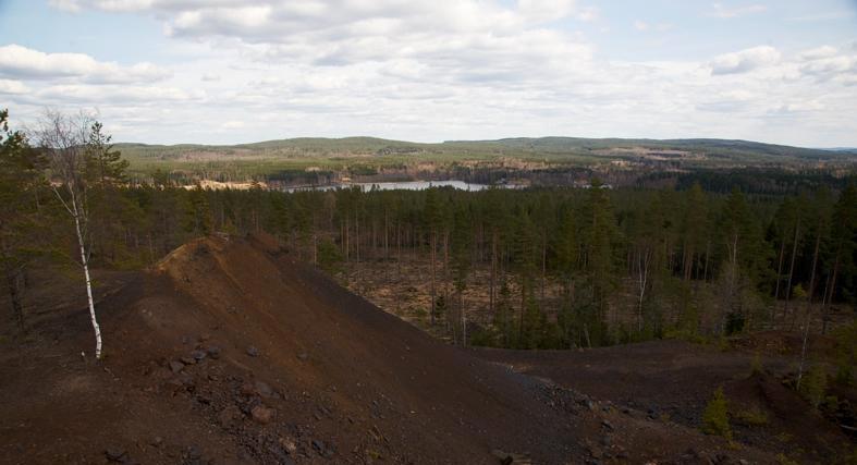 Stollbergs gruvfält. Foto: Riksantikvarieämbetet 6. Norra skogsområdet Norra skogsområdet omfattar större delen av kommunens nordöstra del.