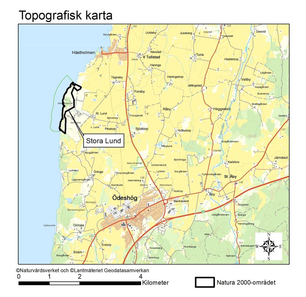 Natura 2000-område Natura 2000-kod Diarienummer Sida 14 av 18 Översiktskartan visar