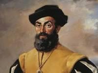 Det här är Magellan... Han dog nämligen 27e april 1521 efter att ha hamnat i ett lokalt krig i Polynesien och fått ett spjut i magen.