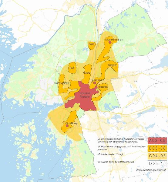 Parkeringstal för flerbostadshus.