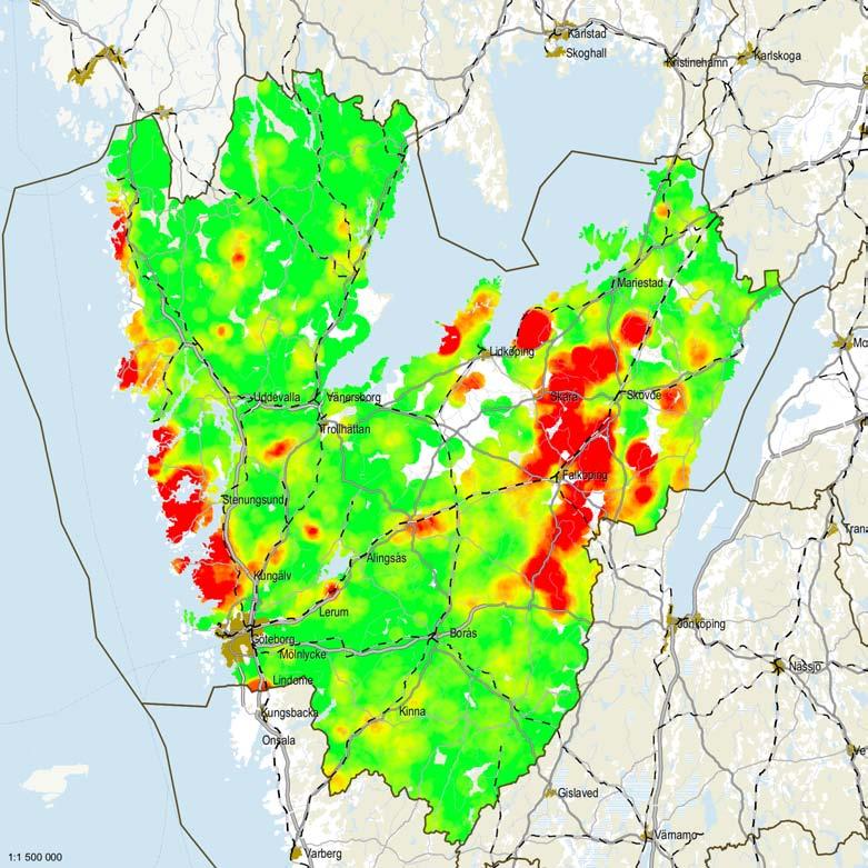 Steg 4 Identifiera mosaiklandskap Värdetrakter kan överlappa varandra och detta skapar ofta ännu större biologisk mångfald på landskapsnivå Ger en topografisk karta över