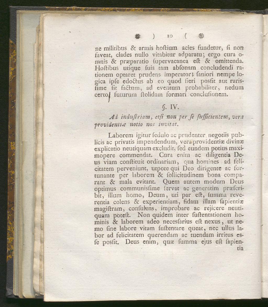 # ) ( # ne militibus & armis hoflium acies fundetur, fi non faveat, clades nullo vitabitur adparatu; ergo cura o- mnis & prseparatio fupervacanea eft & omittenda.