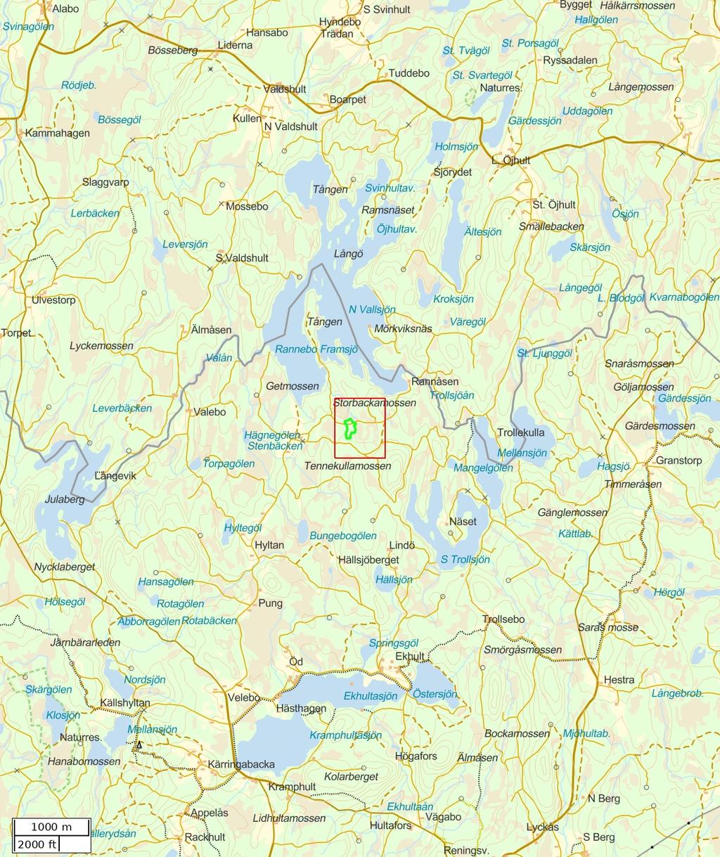 Traktdirektiv 18-03-28 21:38 Rannebo 1:4 avd 33 Hushållningssällskapet Skog Översiktskarta Skala: ~1:50000